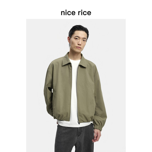 nicerice好饭廓形翻领夹克