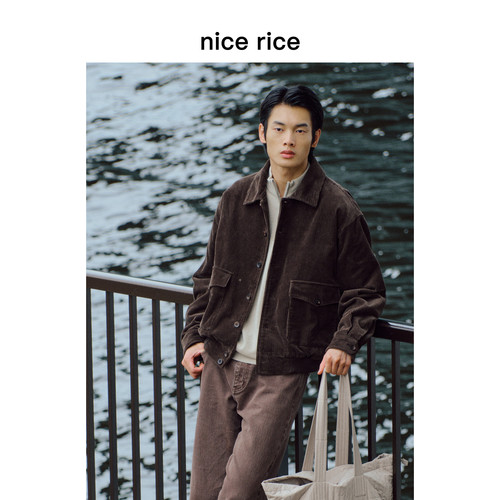 nicerice好饭宽松灯芯绒夹克