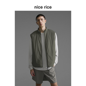 nice rice好饭 s.系列直身立领3M™新雪丽™暖绒棉马甲男NHQ15073