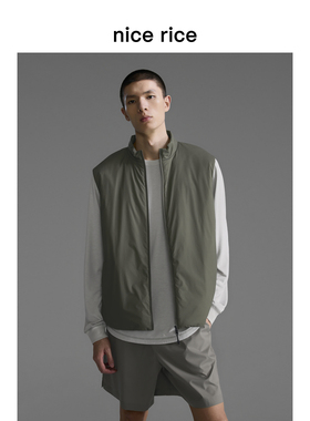 nice rice好饭 s.系列直身立领3M™新雪丽™暖绒棉马甲男NHQ15073