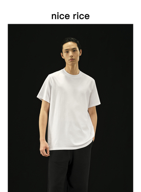 nice rice好饭 r.系列220G全棉休闲短袖T恤[商场同款]NCC02016