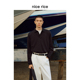 rice好饭 春季 210G全棉Polo领宽松男士 nice 纯色长袖 T恤NHC02011