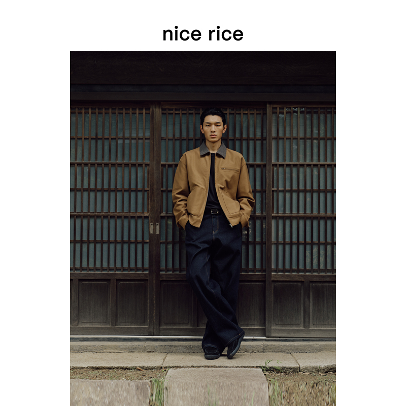 nicerice好饭宽松原色牛仔裤