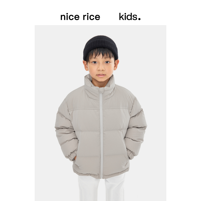 nicerice好饭高领宽松羽绒服