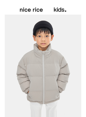 nice rice好饭 24秋冬童装高领拉链宽松羽绒服[商场同款]NGD10071