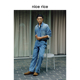 牛仔裤 nice 男NHQ13031 新品 双膝拼接水洗直筒工装 rice好饭 25秋季