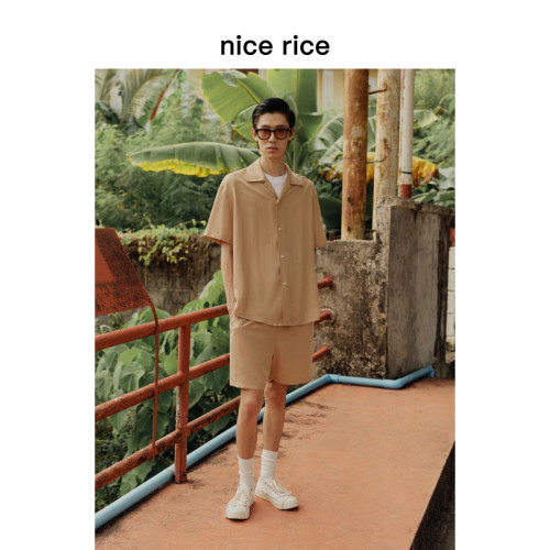 nicerice好饭垂感休闲短裤