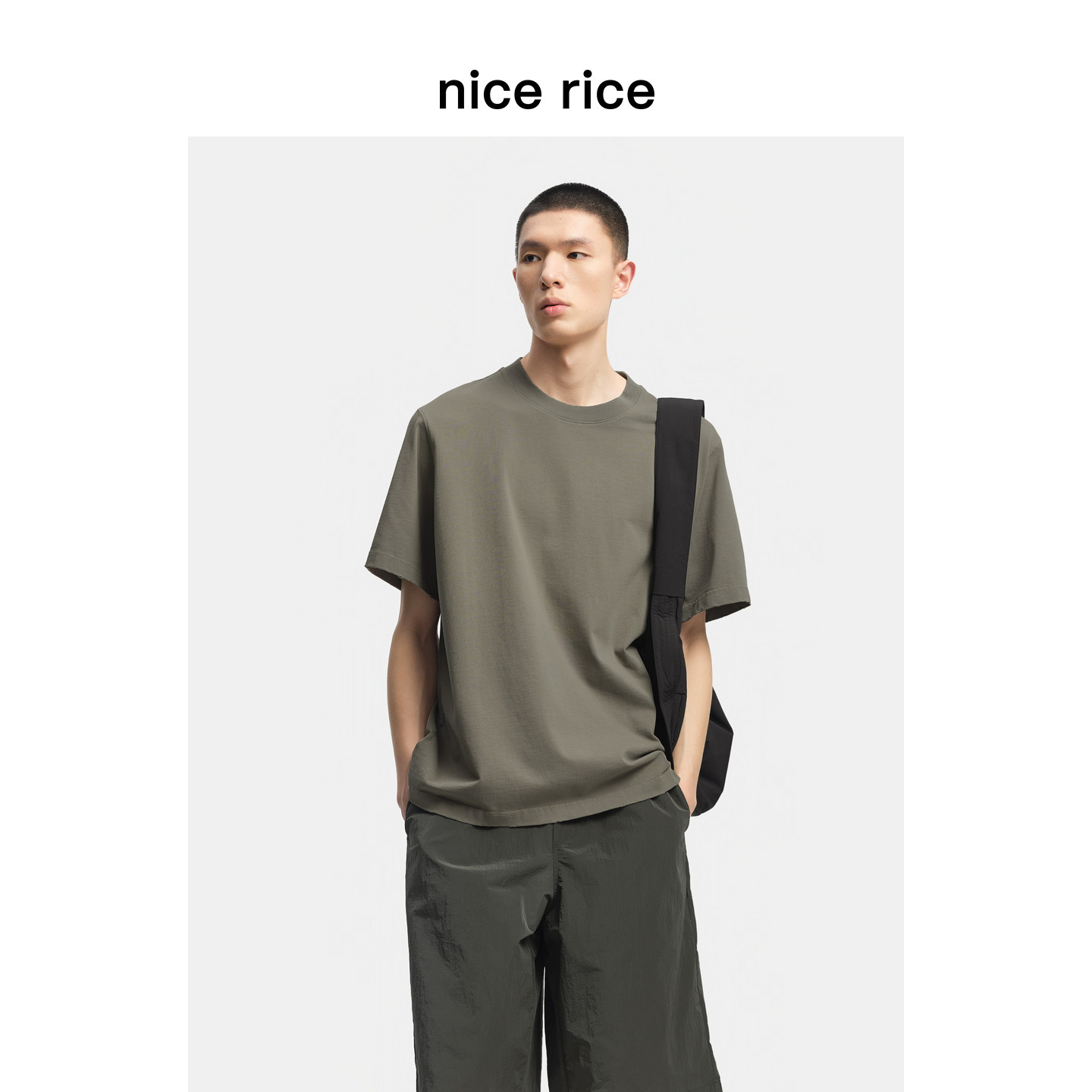 nicerice好饭宽松磨破短袖T恤
