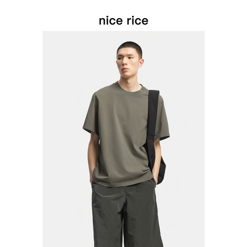 nicerice好饭宽松磨破短袖T恤