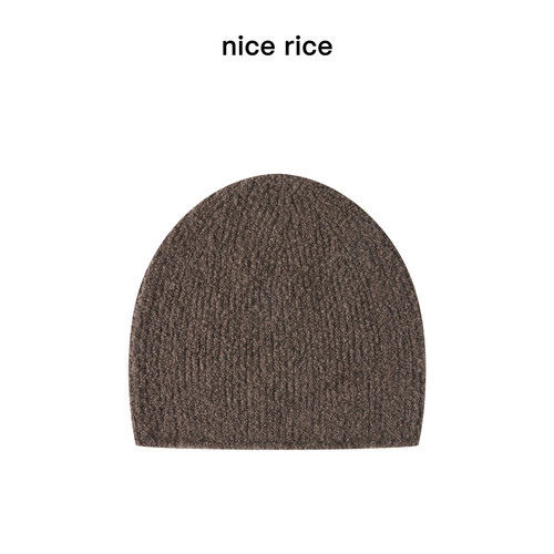 nicerice好饭卷边针织帽