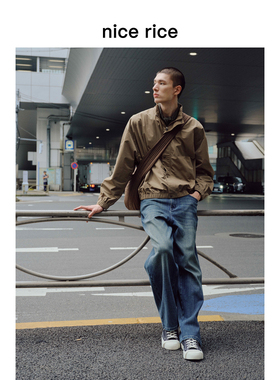 nice rice好饭 25秋季新品9.3盎司宽松复古水洗牛仔裤男NHQ13014