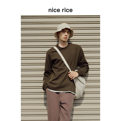 nicerice好饭双面绒长袖T恤