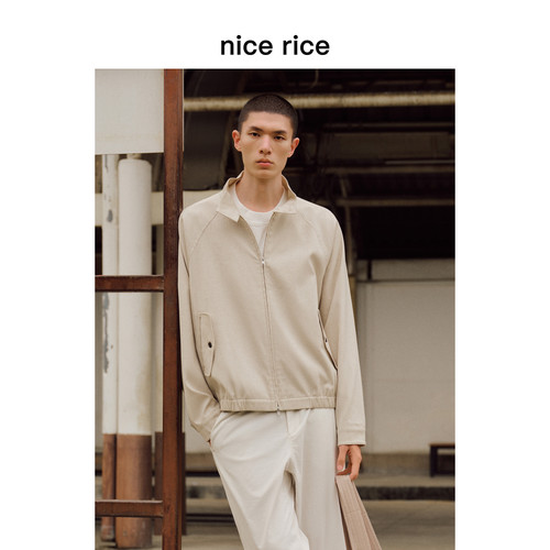nicerice好饭宽松哈灵顿夹克