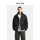 r.系列经典 nice rice好饭 白鸭绒宽松休闲拉链立领羽绒服NHD10092