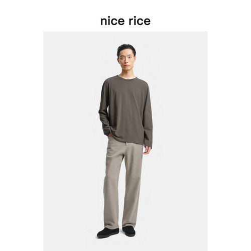 nicerice好饭直筒水洗牛仔裤