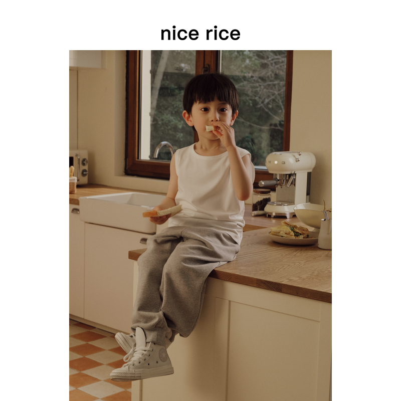 nicerice好饭有机棉儿童卫裤