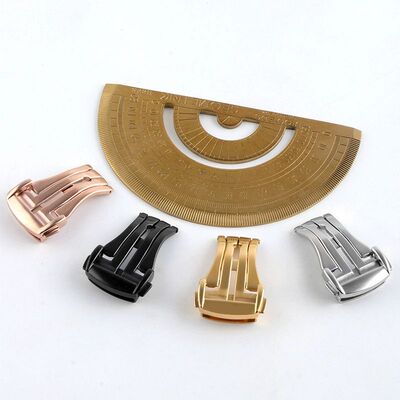 通用型折叠扣蝴蝶扣银玫瑰金黑色