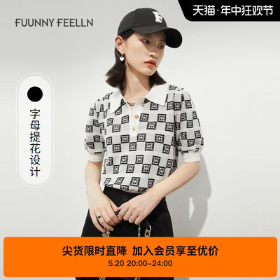 商场同款短袖FUUNNYFEELLN翻领