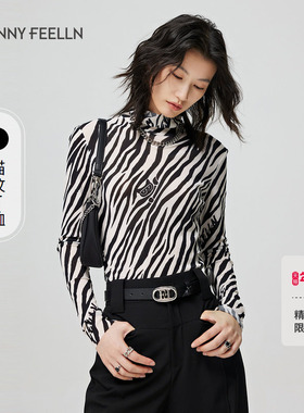 【猫纹系列】FF仿佛春秋季长袖女透气圆领修身显瘦设