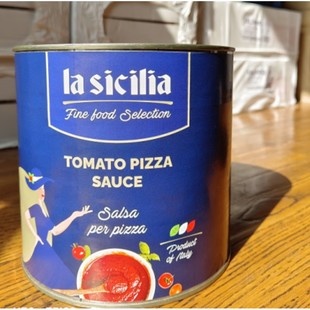 意大利进口辣西西里披萨酱2.5kg*6番茄酱番茄沙司番茄调味酱番茄