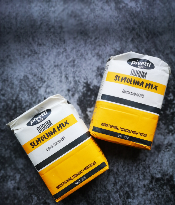 三文尼娜硬质杜兰小麦手工意面粉1kg*10袋pivetti面粉拍饼粉披萨