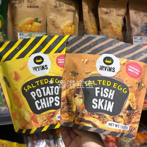 IRVINS咸蛋黄鱼皮薯片酥脆零食