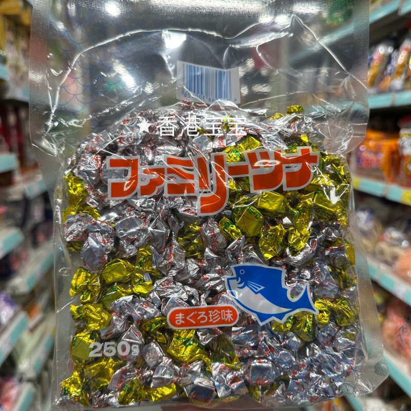 香港代购 日本进口即食炭烧吞拿鱼干粒海鲜零食小吃250g