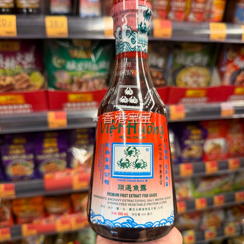代购 三蟹唛鱼露调味料蒸鱼调料炒菜厨房烹饪调味品300ml