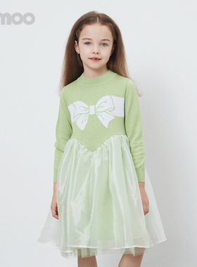 Qimoo淇木商场同款童装女童公主网纱连衣裙QCL1LC242B