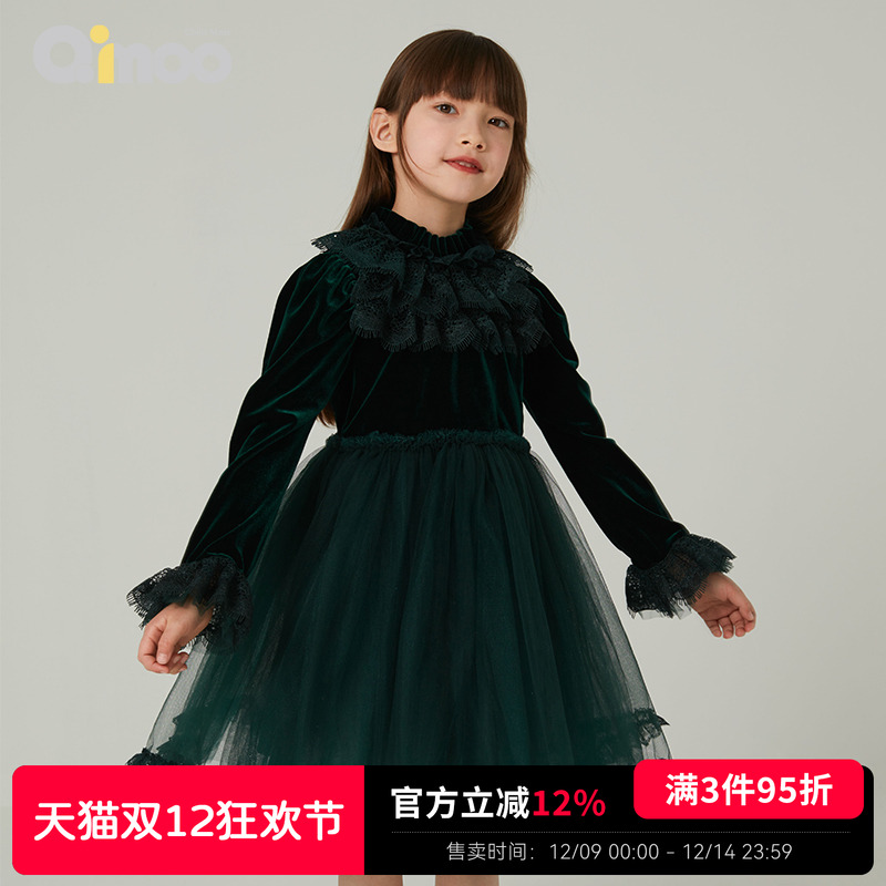 qimoo淇木女童连衣裙冬季