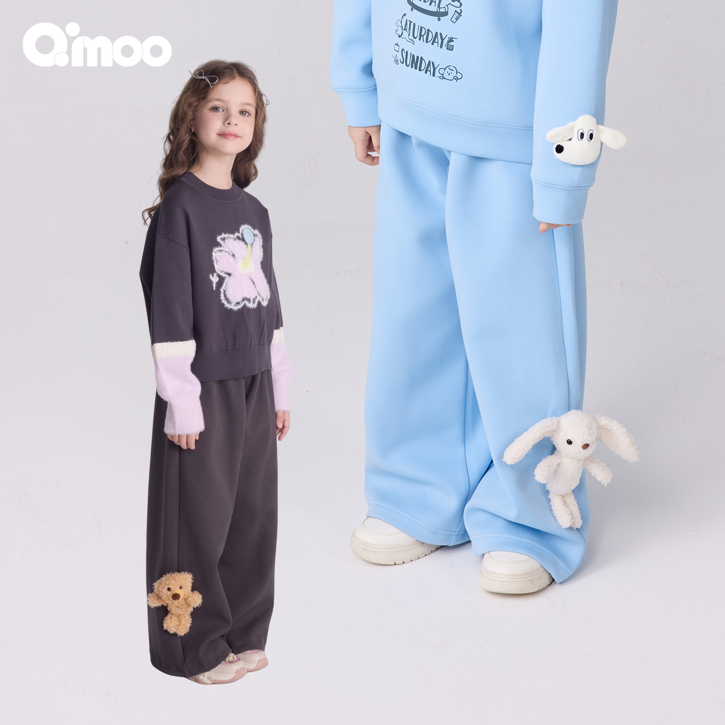 QIMOO淇木25冬季新款休闲长裤