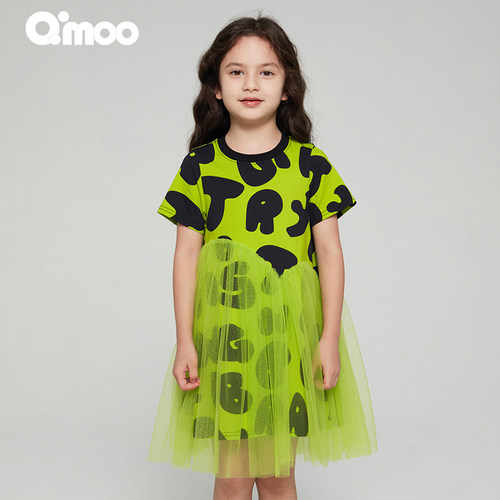 qimoo淇木女童连衣裙夏季