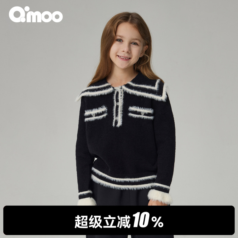qimoo淇木秋季不带套头衫
