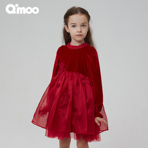 Qimoo淇木商场同款童装女童公主连衣裙QCL1LP130A