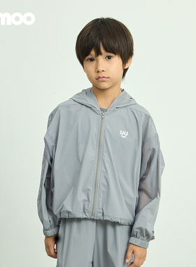 Qimoo淇木25夏季新款童装女童运动轻盈透气中性短外套QSS2WP256B