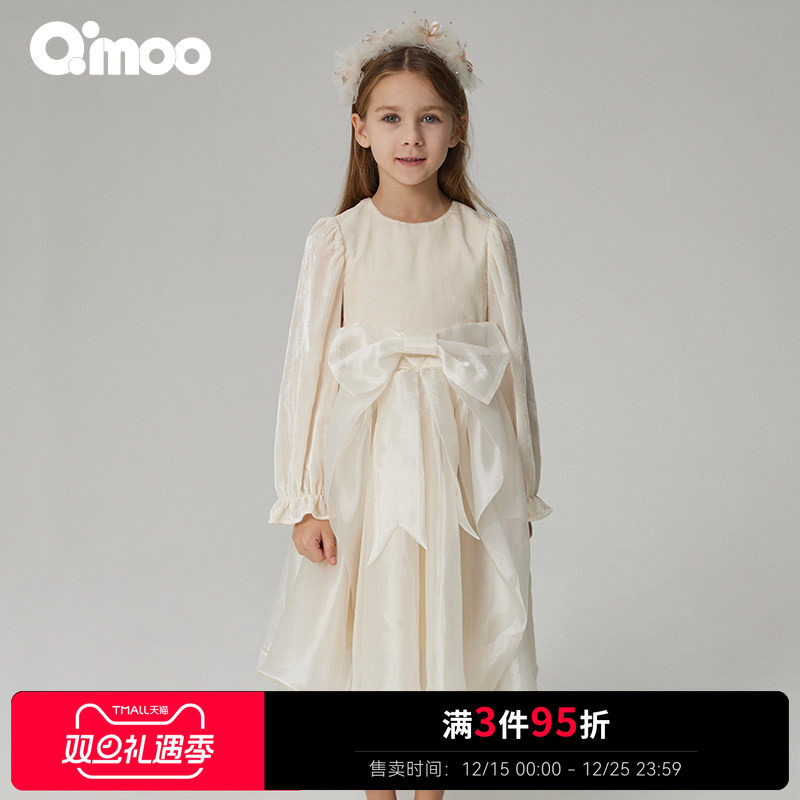 qimoo淇木女童连衣裙秋季