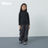 新款 童装 女童雪尼尔工装 Qimoo淇木25冬季 阔腿休闲裤 QSS4KP111A
