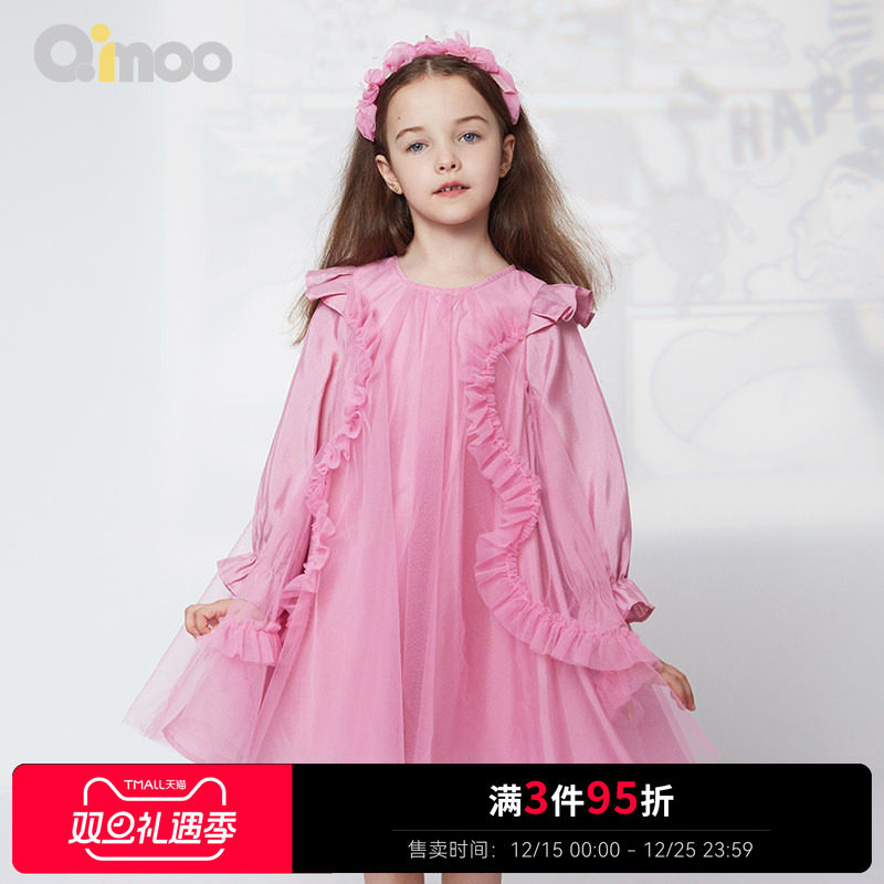 qimoo淇木女童连衣裙春季