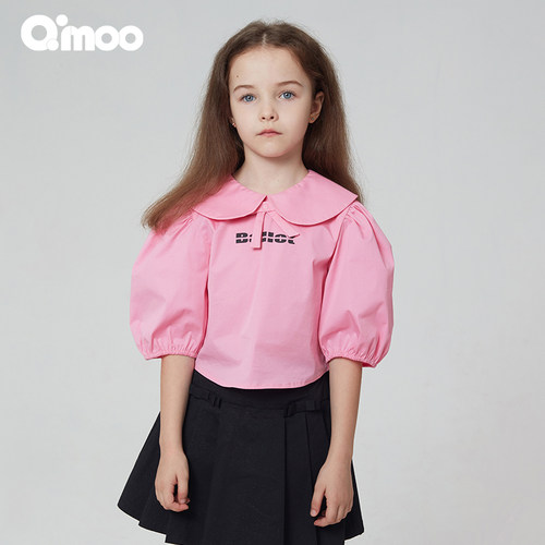 qimoo淇木春季女童休闲套头衫