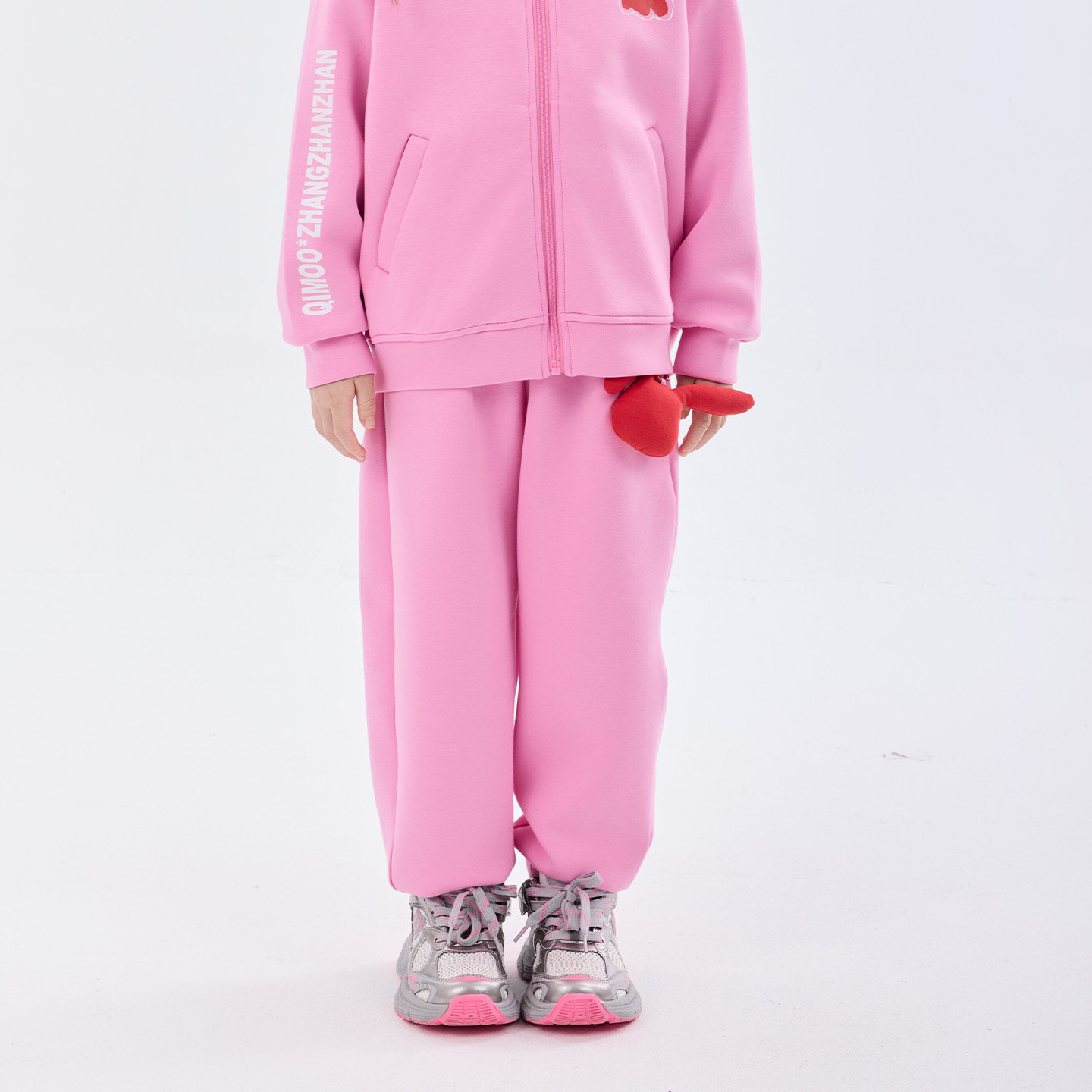 【张占占IP联名】QimooPUPU熊冬季男女童加绒运动长裤QSS4KP504Z,童装/婴儿装/亲子装,运动裤卫裤,淘宝优惠券,粉丝福利购,淘宝优惠卷