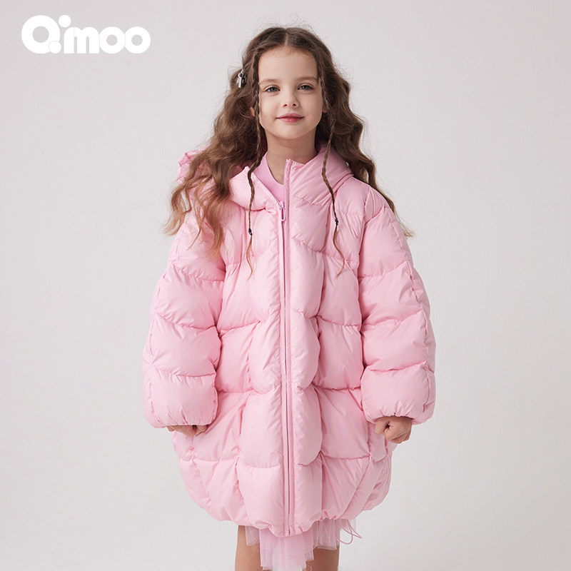 【安心羽绒】Qimoo/淇木冬季新款童装女童蓬松羽绒服QCL4YP108A,童装/婴儿装/亲子装,羽绒服,淘宝优惠券,粉丝福利购,淘宝优惠卷