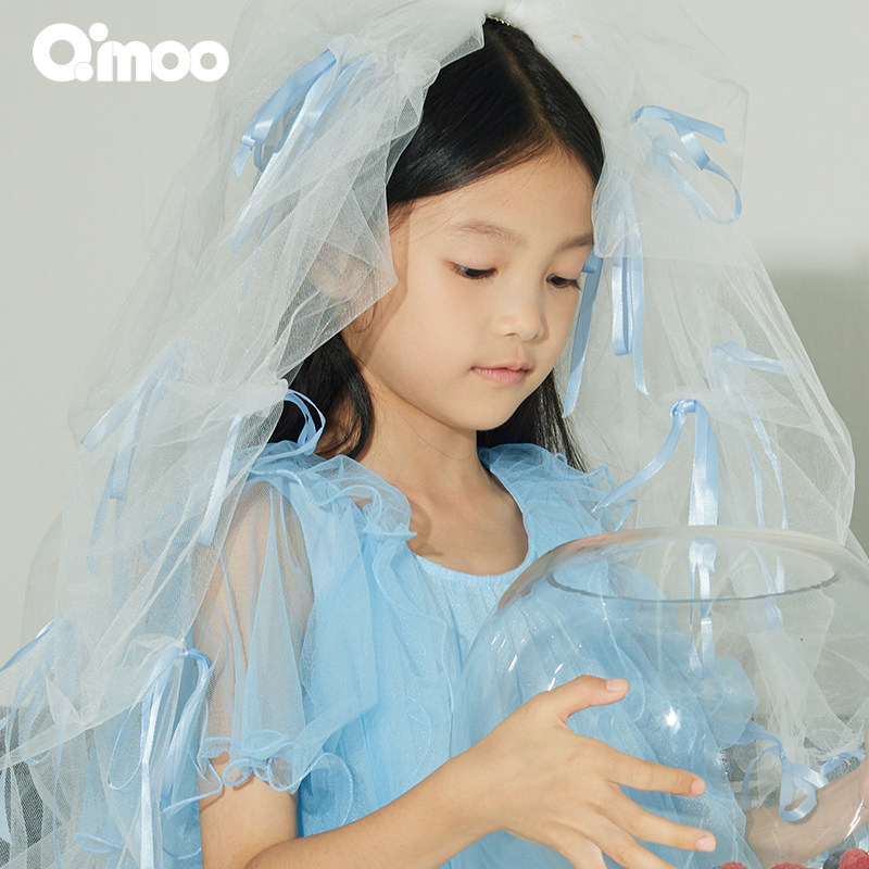 Qimoo淇木25夏季新款童装女童蝴蝶结发饰QSS35C141A