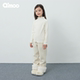 新款 童装 女童时尚 Qimoo淇木25冬季 百搭花边打底衫 上衣QSS4TP112A