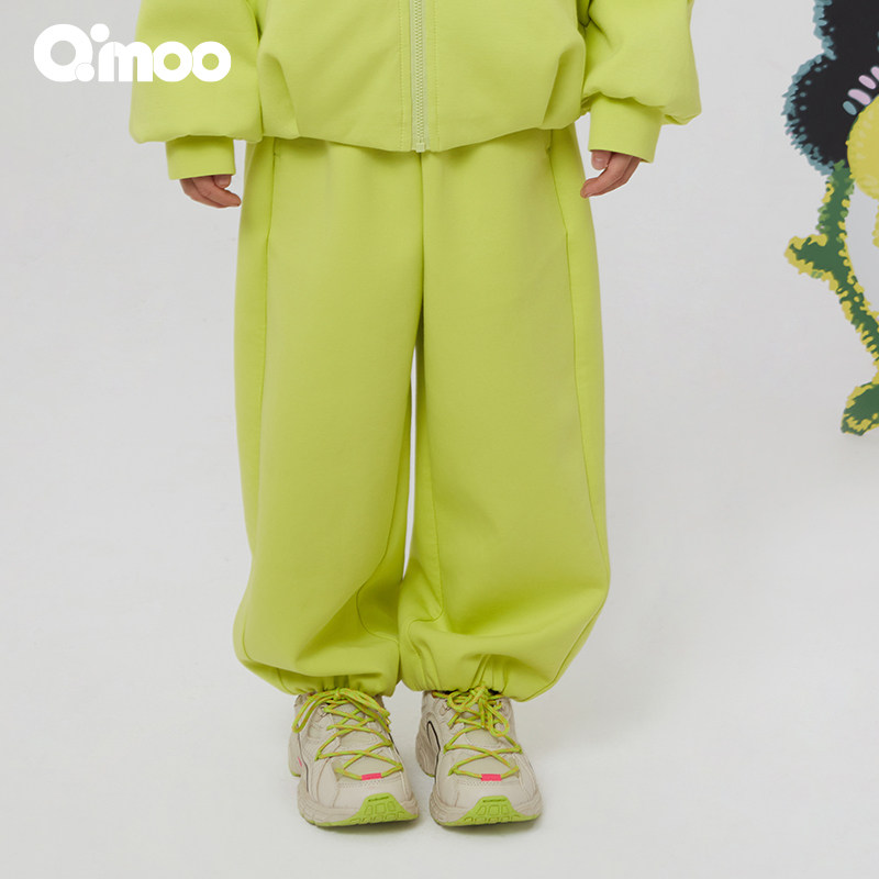 Qimoo淇木商场同款童装男女童宽松休闲长裤裤子QCL1KC112A