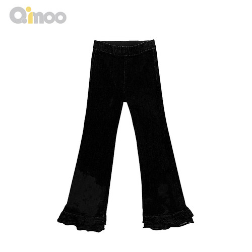 qimoo淇木长裤喇叭裤宽松