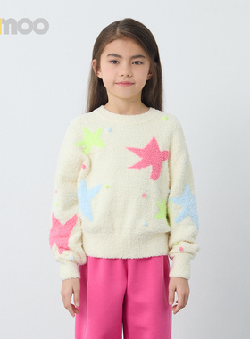 Qimoo淇木25冬季新款女童针织套头衫时尚保暖上衣外套QSS4TP239B