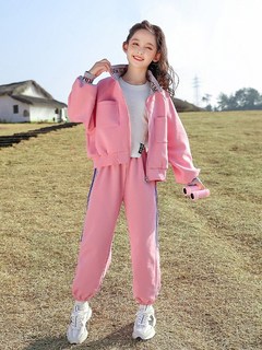 网红女童秋装运动套装2022新款中大童儿童春秋洋气女孩时髦两件套