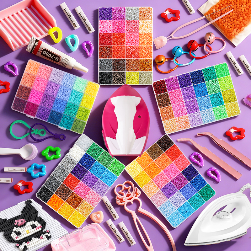 拼豆豆手工diy套装融合豆