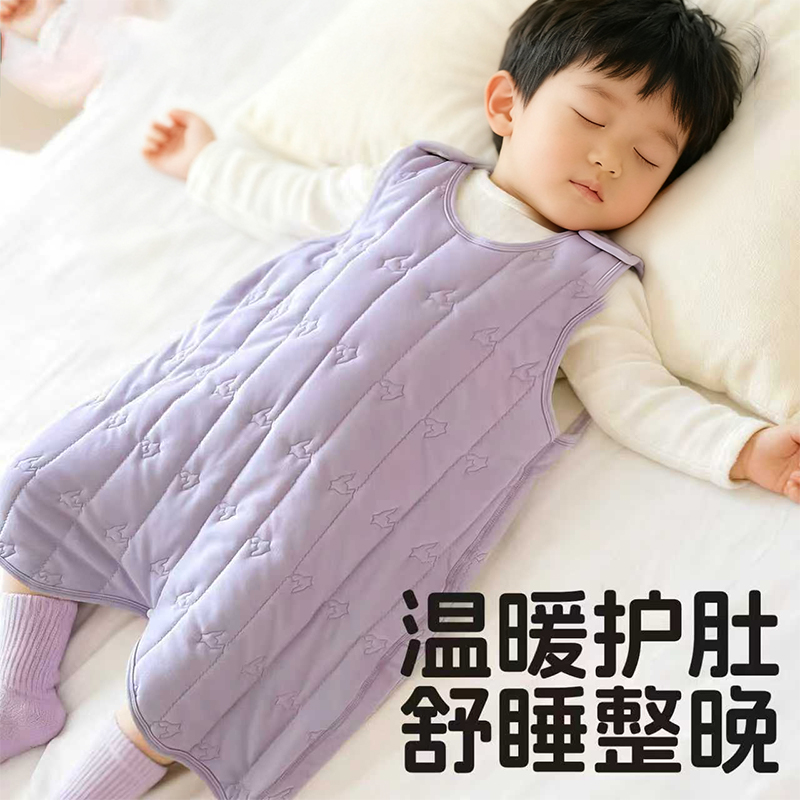 婴儿背心睡袋加厚保暖护肚子背心