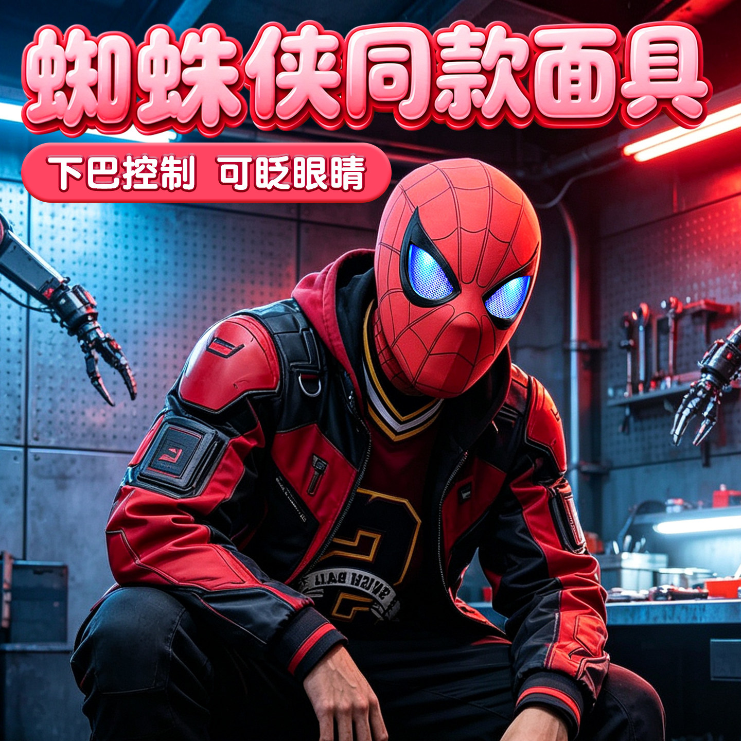 蜘蛛侠头套面具漫威正版